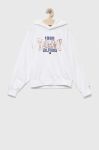 Дитяча кофта Tommy Hilfiger колір білий з капюшоном з принтом (3312905)