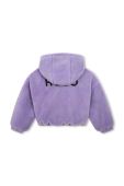 Дитяча кофта HUGO колір фіолетовий з капюшоном з аплікацією (3511287)