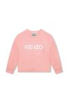 Дитяча кофта Kenzo Kids колір рожевий з принтом (3407227)