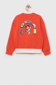 Дитяча кофта adidas x Disney колір помаранчевий з аплікацією