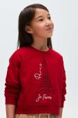 Дитяча кофта Mayoral колір червоний з принтом (3423659)