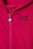 Дитяча кофта EA7 Emporio Armani колір рожевий з капюшоном з принтом (3634237)