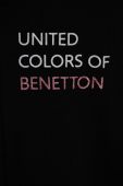 Дитяча бавовняна кофта United Colors of Benetton колір чорний з принтом (3390273)