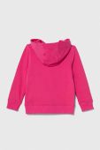 Дитяча бавовняна кофта Tommy Hilfiger колір рожевий з капюшоном з аплікацією (3496121)