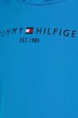 Дитяча бавовняна кофта Tommy Hilfiger з капюшоном з аплікацією колір блакитний (3496113)