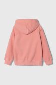 Дитяча кофта United Colors of Benetton колір рожевий з капюшоном однотонна (3473413)