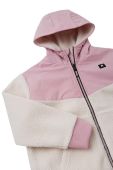 Дитяча кофта Reima Samota колір рожевий з капюшоном однотонна