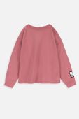 Дитяча бавовняна кофта Coccodrillo колір рожевий з аплікацією