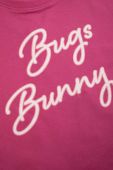 Дитяча кофта Coccodrillo x Looney Tunes колір рожевий з капюшоном з принтом