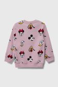 Дитяча бавовняна кофта United Colors of Benetton x Disney колір рожевий візерунок