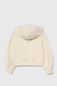 Дитяча кофта Pinko Up колір бежевий з капюшоном з аплікацією (3458208)
