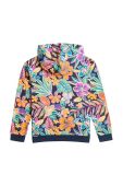 Дитяча кофта Roxy HEART BEATS OTLR з капюшоном візерунок колір барвистий