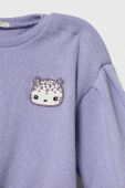 Кофта United Colors of Benetton колір фіолетовий з аплікацією