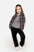 Дитяча бавовняна кофта Coccodrillo колір чорний візерунок (3640868)