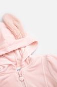 Кофта для немовлят Coccodrillo колір рожевий з капюшоном однотонна (3634274)