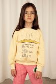 Дитяча бавовняна кофта Mini Rodini колір жовтий з принтом (3465874)