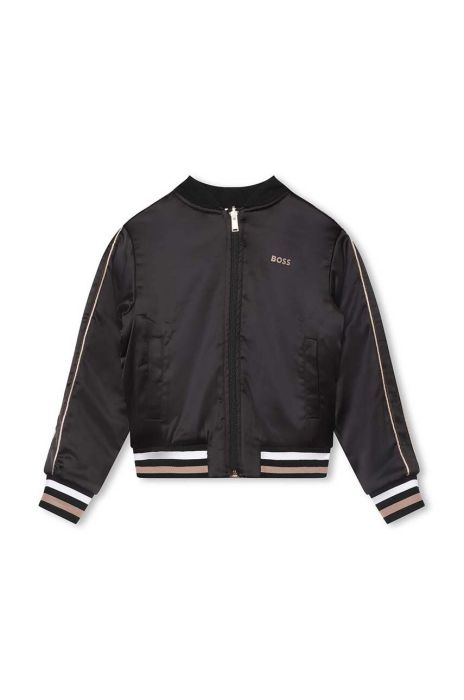 Дитяча двостороння кофта BOSS колір чорний візерунок (3445422)