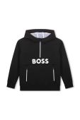 Дитяча кофта BOSS колір чорний з аплікацією (3445445)