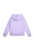 Дитяча кофта HUGO колір фіолетовий з капюшоном з принтом (3458233)