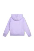 Дитяча кофта HUGO колір фіолетовий з капюшоном з принтом (3453595)