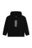 Дитяча кофта HUGO колір чорний з капюшоном з принтом (3453608)