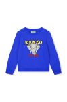 Дитяча бавовняна кофта Kenzo Kids колір синій з принтом (3453698)