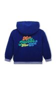 Дитяча кофта Marc Jacobs колір синій з капюшоном з аплікацією (3458272)