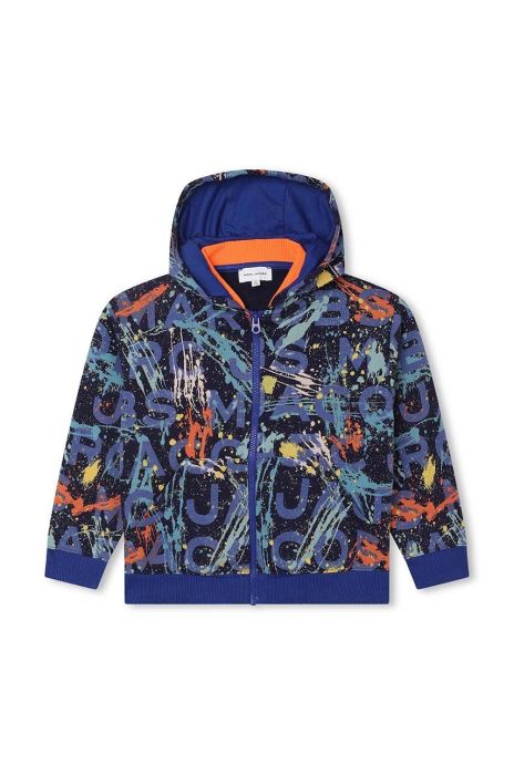 Дитяча кофта Marc Jacobs з капюшоном візерунок колір блакитний (3549969)