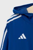 Дитяча кофта adidas Performance TIRO23 L WB Y з капюшоном однотонна колір блакитний