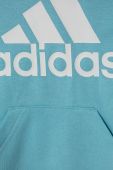 Дитяча кофта adidas з капюшоном з принтом колір блакитний (3514921)