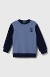 Дитяча бавовняна кофта United Colors of Benetton з принтом колір блакитний (3390631)