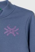Дитяча бавовняна кофта United Colors of Benetton з принтом колір блакитний (3390667)