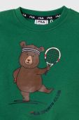 Кофта Fila TETTAU crew neck колір зелений з принтом