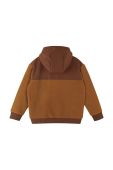 Дитяча кофта Reima Samota колір коричневий з капюшоном