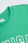 Дитяча бавовняна кофта Coccodrillo колір зелений з принтом (3495201)