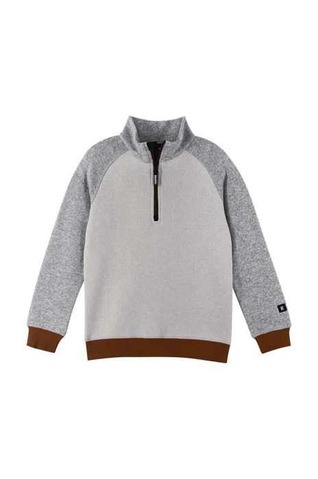 Дитяча кофта Reima Neulus колір сірий однотонна