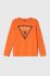 Дитяча бавовняна кофта Guess колір помаранчевий з принтом (3566875)