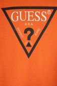 Дитяча бавовняна кофта Guess колір помаранчевий з принтом (3566875)