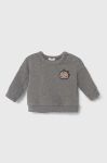 Кофта для немовлят United Colors of Benetton колір сірий з аплікацією
