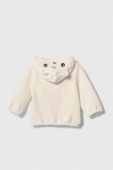 Дитяча кофта United Colors of Benetton колір бежевий з капюшоном однотонна (3601538)