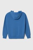 Дитяча кофта United Colors of Benetton з капюшоном однотонна колір блакитний (3650364)