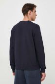 Бавовняна кофта Guess чоловіча колір синій з аплікацією (3312915)