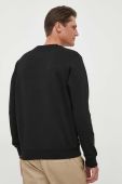 Бавовняна кофта Guess чоловіча колір чорний з аплікацією