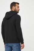 Кофта Guess чоловіча колір чорний з капюшоном однотонна (3381026)