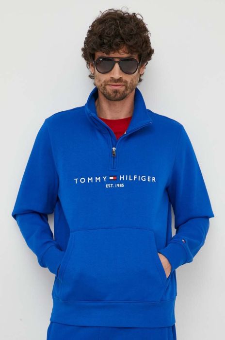 Кофта Tommy Hilfiger чоловіча  з принтом колір блакитний