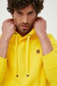 Кофта Tommy Hilfiger чоловіча колір жовтий з капюшоном з аплікацією (3256999)