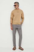 Кофта Tommy Hilfiger чоловіча колір бежевий з аплікацією (3324580)