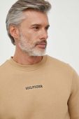 Кофта Tommy Hilfiger чоловіча колір бежевий з аплікацією (3324580)