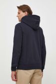 Бавовняна кофта Tommy Hilfiger чоловіча колір синій з капюшоном з принтом