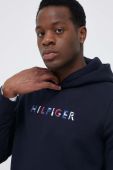 Кофта Tommy Hilfiger чоловіча колір синій з капюшоном візерунок (3287961)